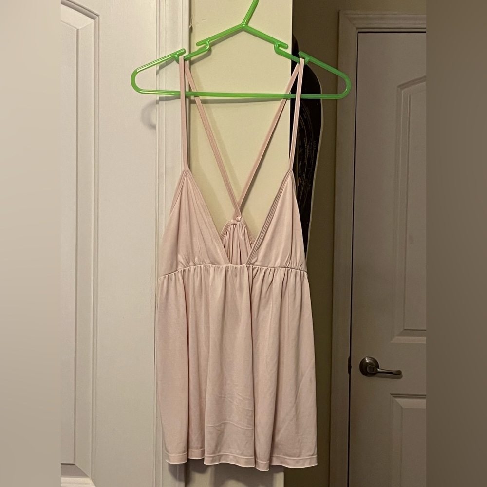 Free People Pastel Pink Flowy Camisole Top
